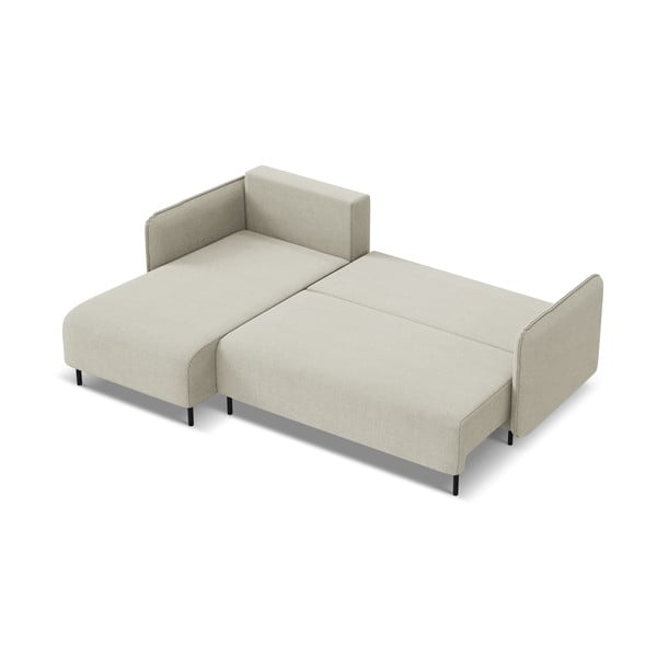 Colțar bej extensibil/cu spațiu de depozitare (cu colț pe partea stângă) Luana – Makamii-image-2