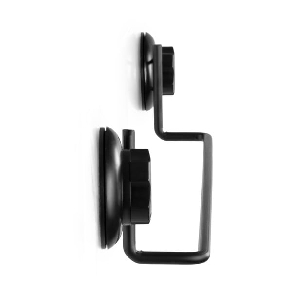 Suport autoadeziv pentru prosoape Compactor Bestlock Black, 60,6 x 9 cm-image-4