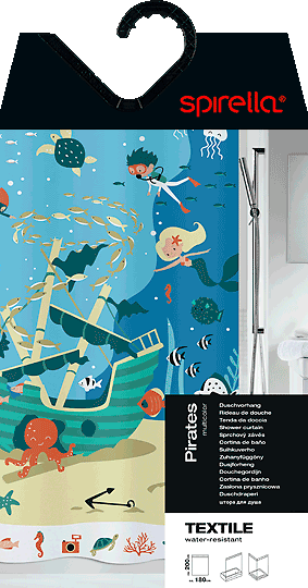 Perdea de duș 180x200 cm Pirates – Spirella-image-1