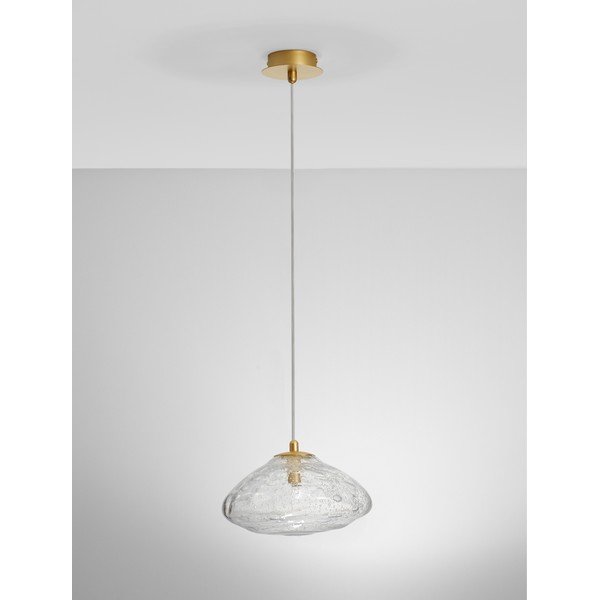 Lustră alămie din sticlă ø 26 cm King – Nova Luce-image-3