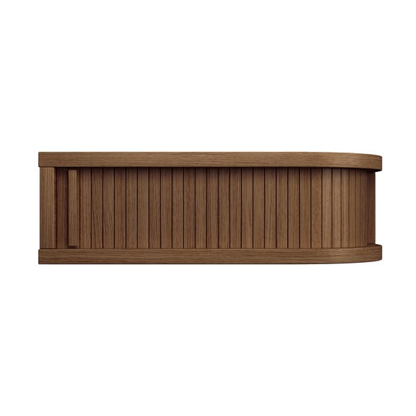 Noptieră maro cu aspect de lemn de nuc Farsta – Woodman-image-4