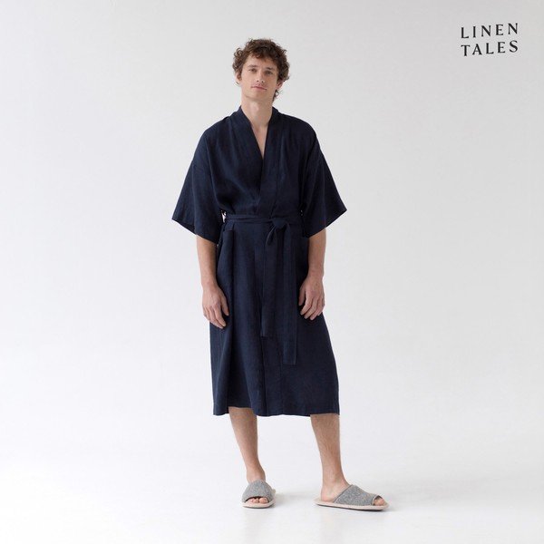 Halat albastru închis S/M din in Summer – Linen Tales