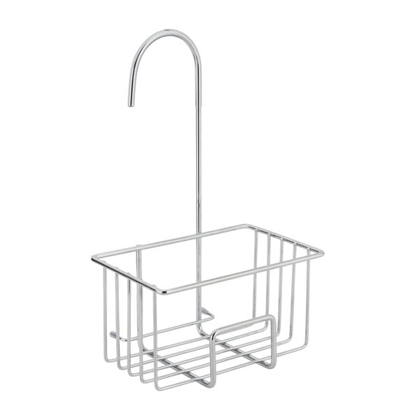 Raft pentru baie argintiu lucios de agățat din oțel inoxidabil Milito – Wenko