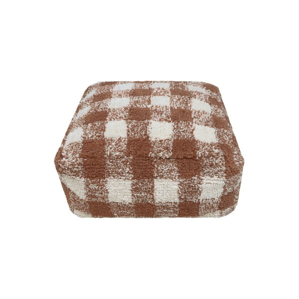 Puf de copii maro Vichy Toffee – Lorena Canals