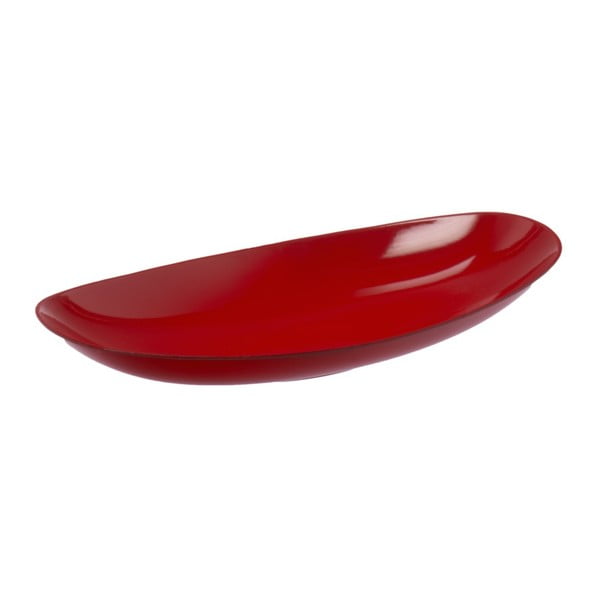 Tavă din plastic roșie InArt, 30 x 15 cm