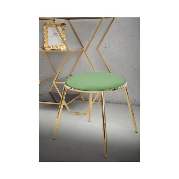 Scaun Mauro Ferretti Emily, ⌀ 45 cm, verde deschis-image-1