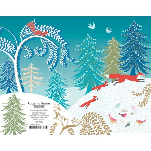 Felicitări 8 buc.  cu model de Crăciun Christmas  – Roger la Borde-image-1