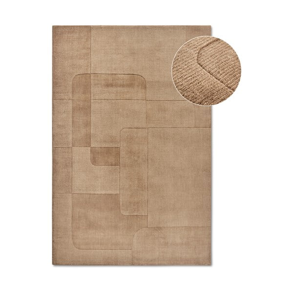 Covor bej țesut manual din lână 80x150 cm Charlotte – Villeroy&Boch