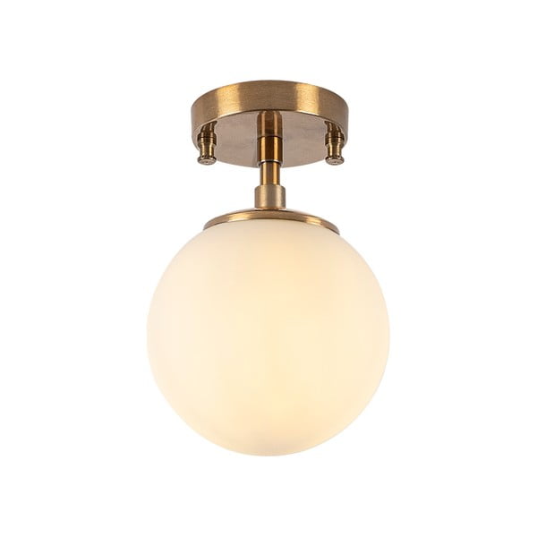 Plafonieră albă/în culoarea bronz cu abajur din sticlă ø 15 cm Atmaca – Opviq lights