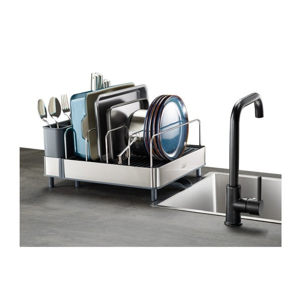 Scurgător de vase albastru/argintiu din metal Extend – Joseph Joseph-image-4