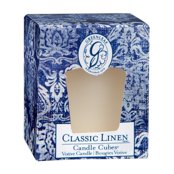 Lumânare parfumată Greenleaf Classic Linen, aromă de in, 15 ore