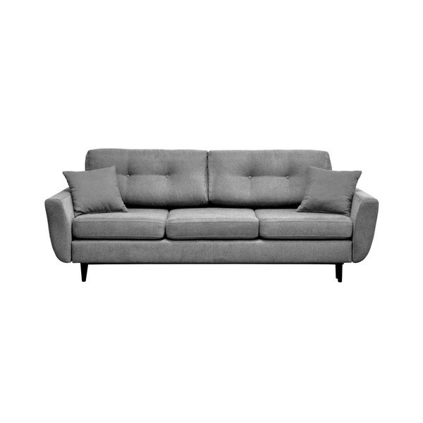 Canapea extensibilă cu 3 locuri Mazzini Sofas Jasmin, gri-image-2