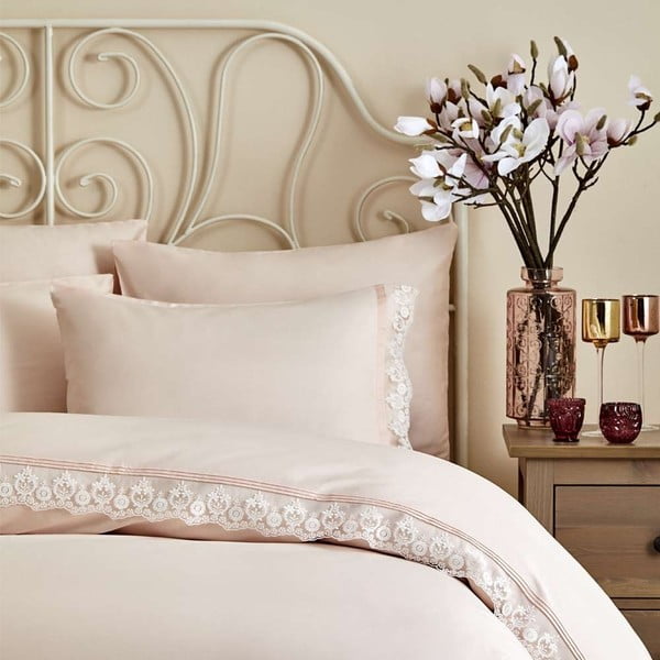 Lenjerie de pat din bumbac satinat Bella Maison Brent, 200 x 220 cm
