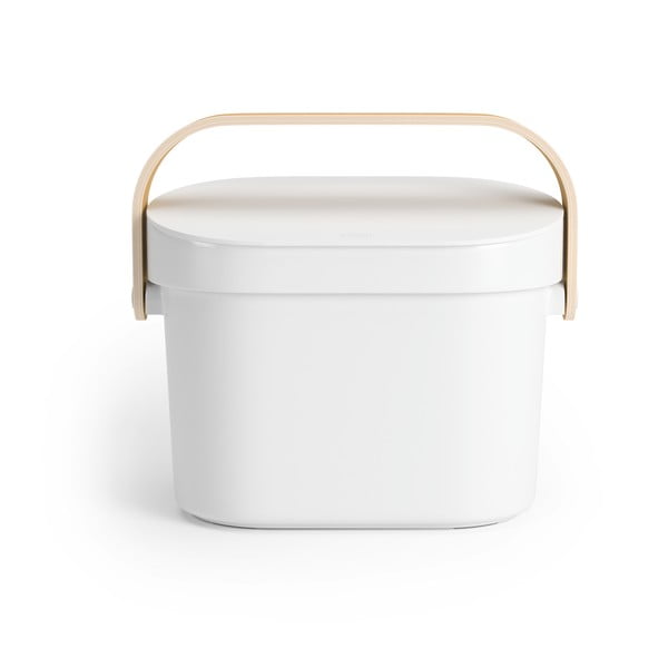 Recipient pentru deșeuri compostabile alb 4 l Bellwood – Umbra