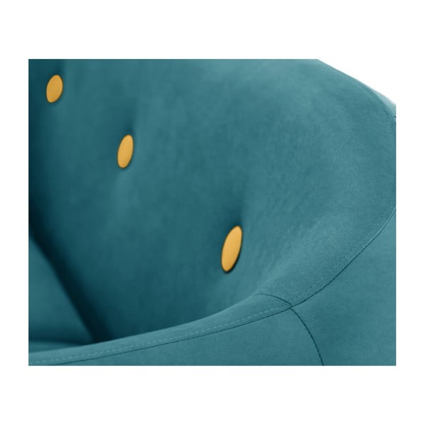 Colțar cu șezlong pe partea dreaptă Scandi by Stella Cadente Maison, albastru-image-3