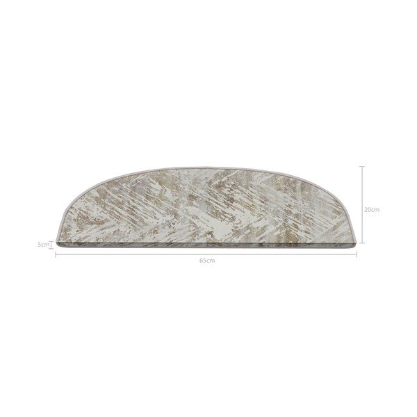 Covorașe pentru scări crem 16 buc. 20x65 cm Abstract – Vitaus-image-2