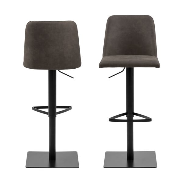 Scaun de bar gri antracit cu înălțime ajustabilă (înălțime șezut 78,5 cm) Avanja – Actona-image-3