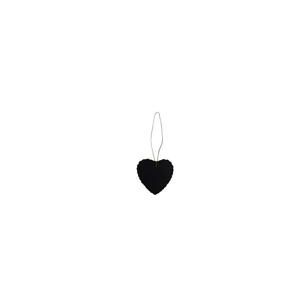 Tăbliţă decorativă Antic Line Little Heart, negru