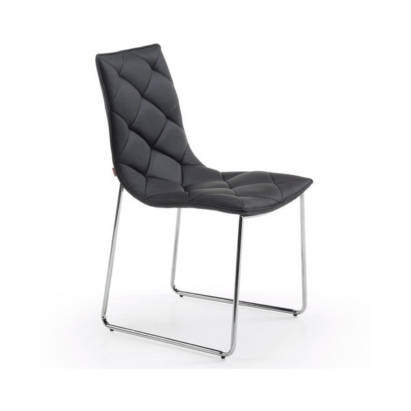 Scaun La Forma Baxter, cadru metalic, negru