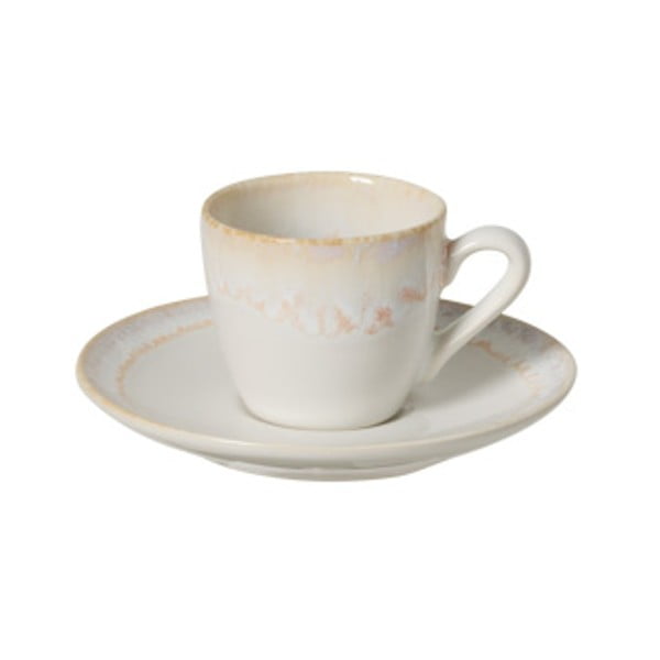 Ceașcă de cafea din gresie ceramică Casafina Taormina, 100 ml, alb