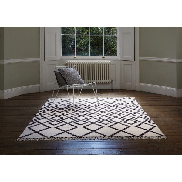 Covor Asiatic Carpets Hackney Diamond, 120 x 170 cm, bej-negru-image-4