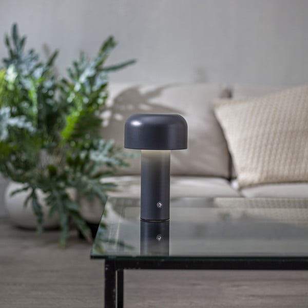 Veioză gri LED (înălțime 21,5 cm) Bobby – Star Trading-image-1