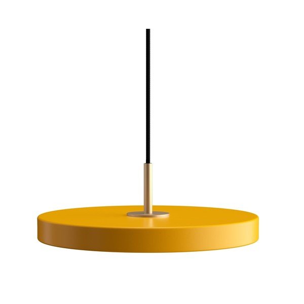 Lustră galbenă LED cu abajur din metal ø 31 cm Asteria Mini – UMAGE