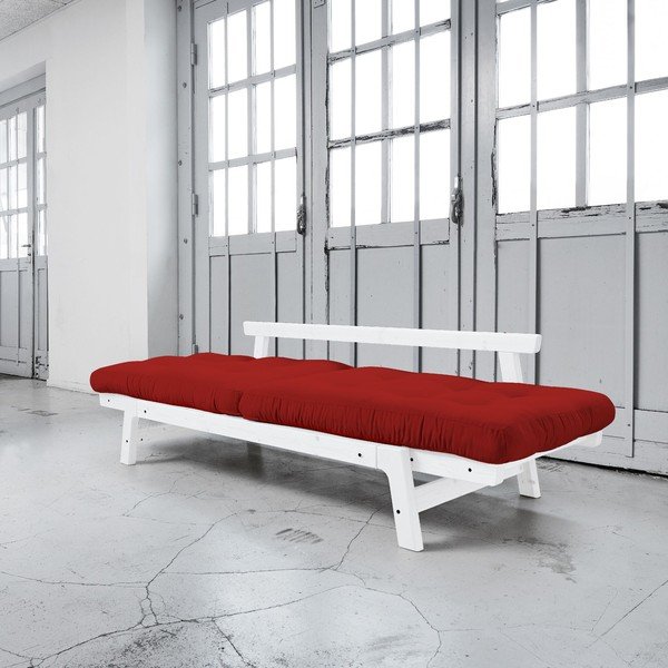 Canapea extensibilă Karup Step White/Red-image-2