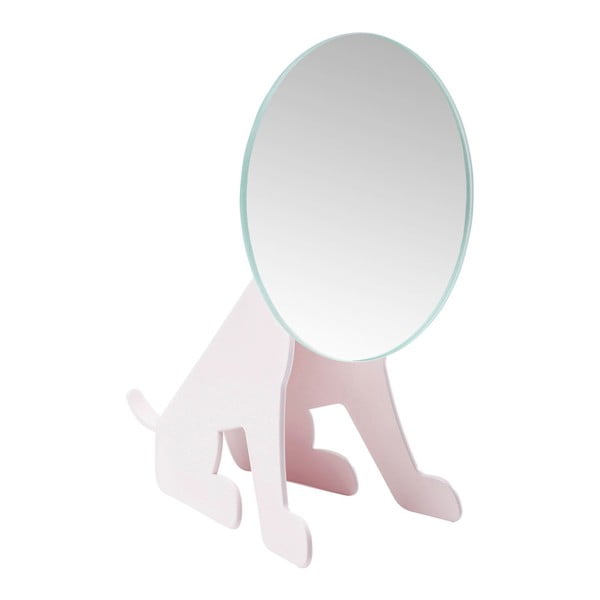 Oglindă pentru masă Kare Design Dog, roz