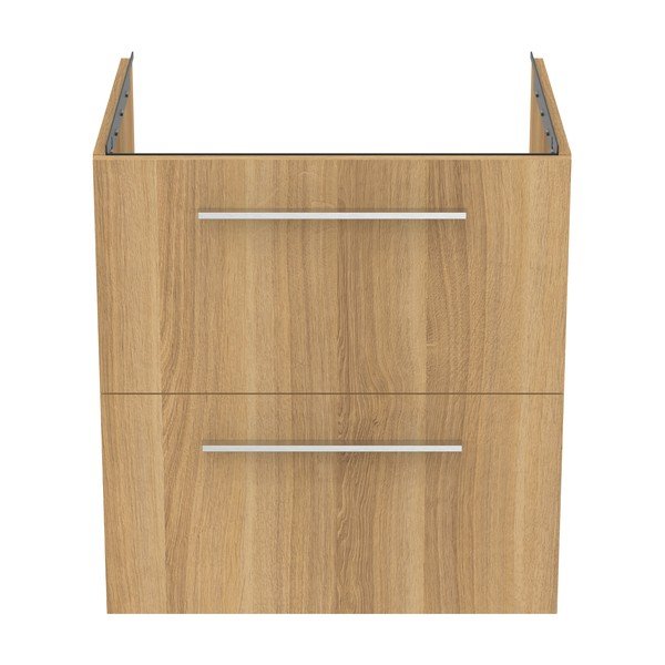 Dulap sub chiuvetă în culoare naturală suspendat cu aspect de lemn de stejar 60x63 cm i.Life B – Ideal Standard