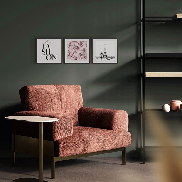 Tablouri 3 buc. 30x40 cm Parisienne – Styler-image-3