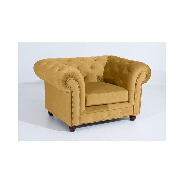 Fotoliu Max Winzer Orleans Velvet, galben-image-4