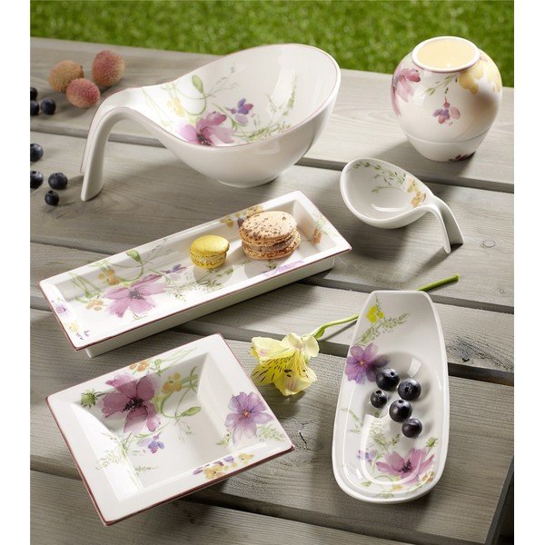 Platou din porțelan Villeroy & Boch Mariefleur Gifts, motiv floral, multicolor-image-1