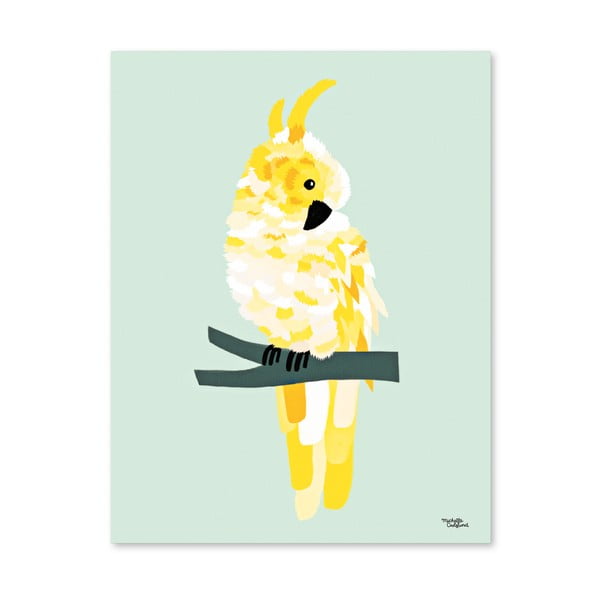 Poster Michelle Carlslund Yellow Cockatoo, 50 x 70 cm
