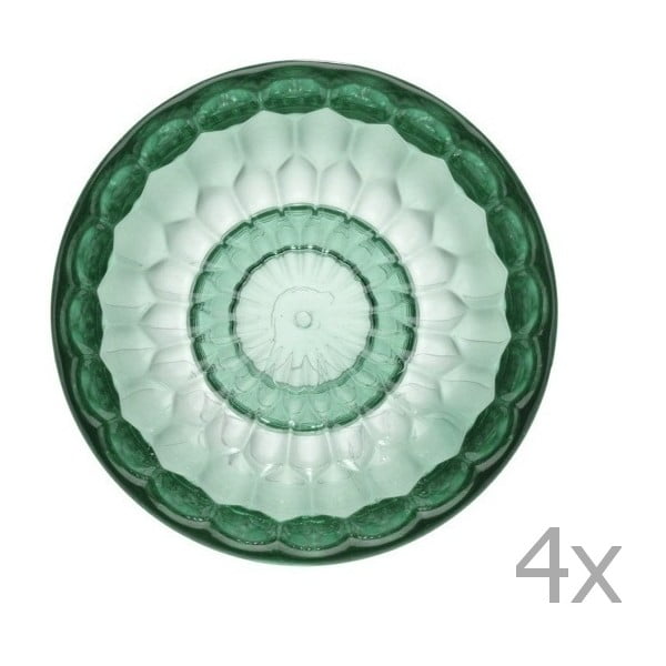 Set 4 cârlige Kartell Jellies, Ø 9,5 cm, verde transparent