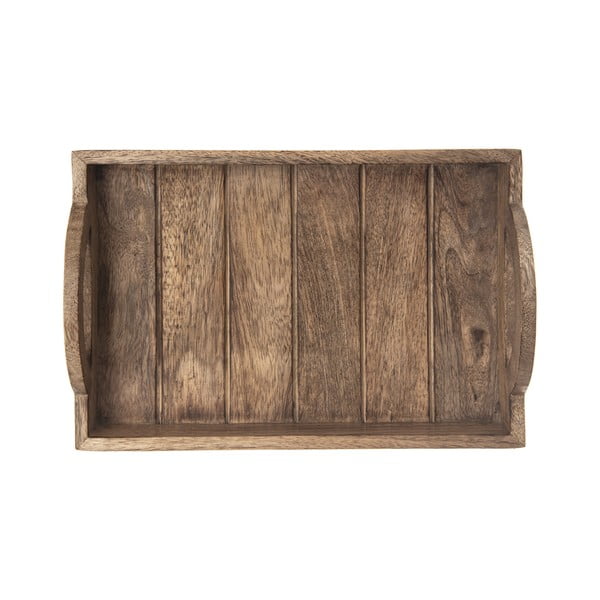 Tavă de servit de servire din lemn 20.5x30.5 cm Mango – Orion-image-2