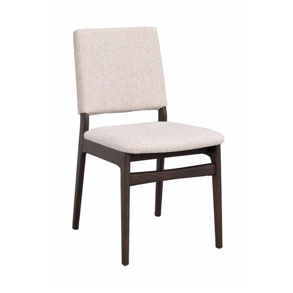 Scaun de dining crem/în culoare naturală închisă din lemn de stejar Medford – Rowico