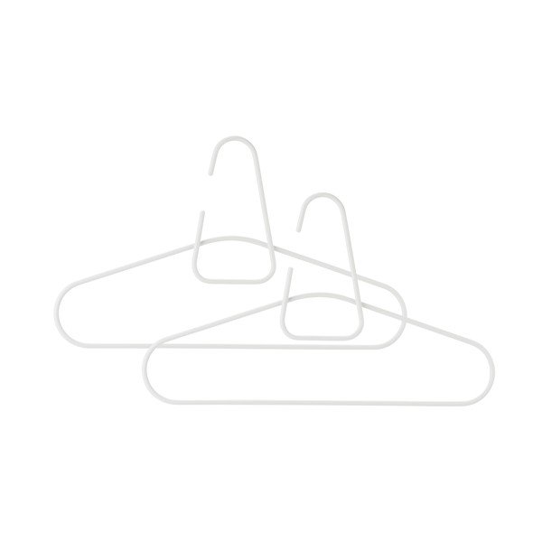 Set 2 umerașe din metal Zone A, alb-image-1