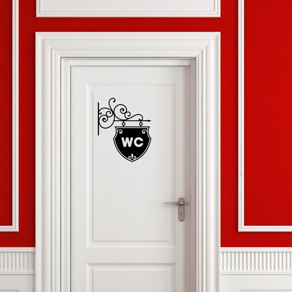 Autocolant Ambiance Old And Chic WC-image-1