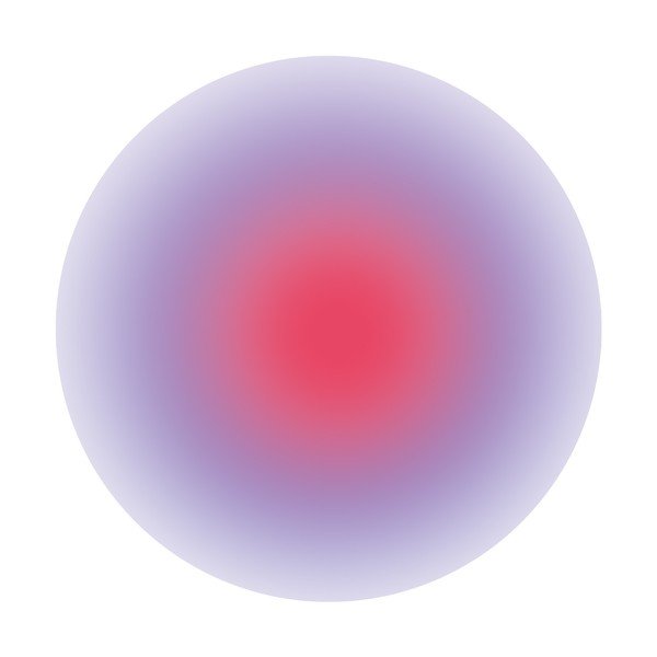 Tablou din sticlă imprimat ø 70 cm Halo – Styler