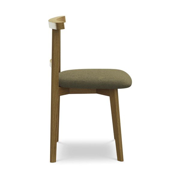 Scaun de dining verde din lemn masiv Ohelo – Makamii-image-2