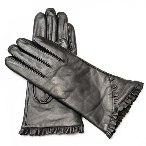 Mănuși din piele pentru femei Pride & Dignity Vienna, dimensiune 8, negru