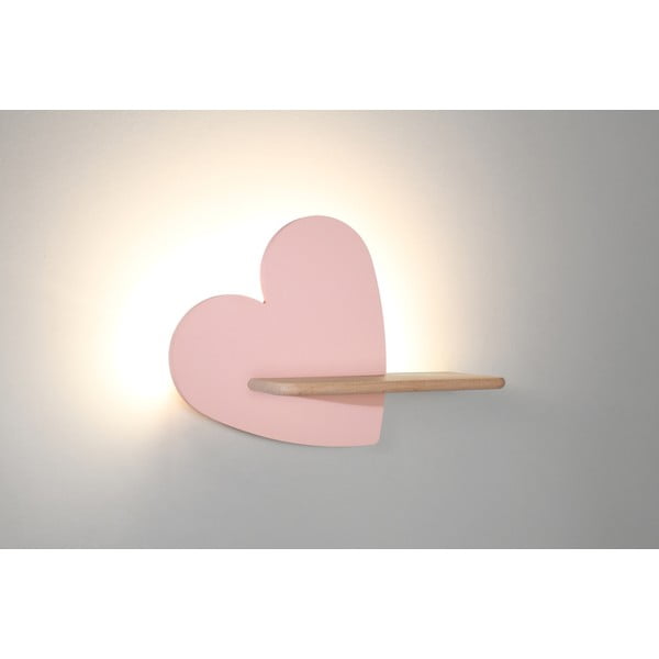 Corp de iluminat pentru copii roz Heart – Candellux Lighting-image-1