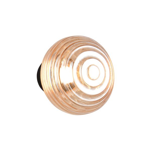 Aplică de perete chihlimbar LED din sticlă cu USB ø 15,5 cm Earl – Reality-image-2