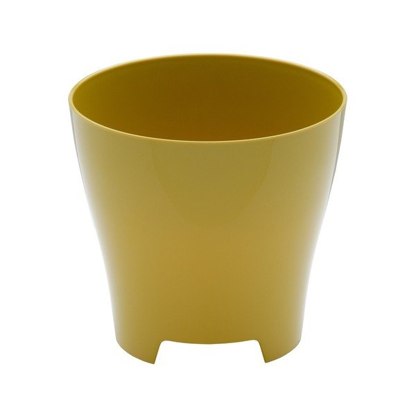 Ghiveci Plastia Luna Honey, ø 30 cm, verde măsliniu