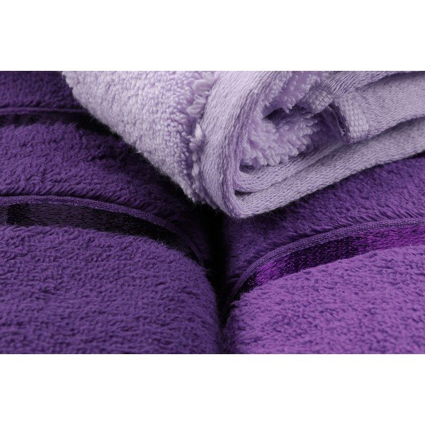 Set 3 prosoape din bumbac Hobby Dolec, 50 x 90 cm, violet-image-1