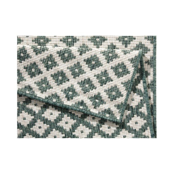 Covor reversibil adecvat interior/exterior Bougari Nizza, 80 x 150 cm, verde-crem-image-3