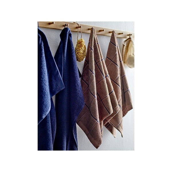 Prosop albastru închis din bumbac din frotir 50x100 cm Comfort – Södahl-image-3