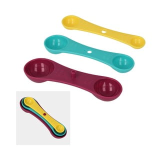 Set 3 măsurători colorate Metaltex Spoons