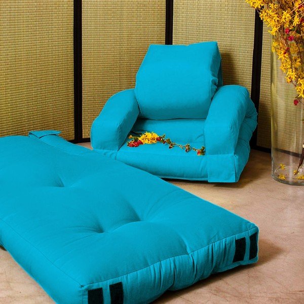 Fotoliu pentru copii Karup Baby Hippo Horizon Blue-image-3